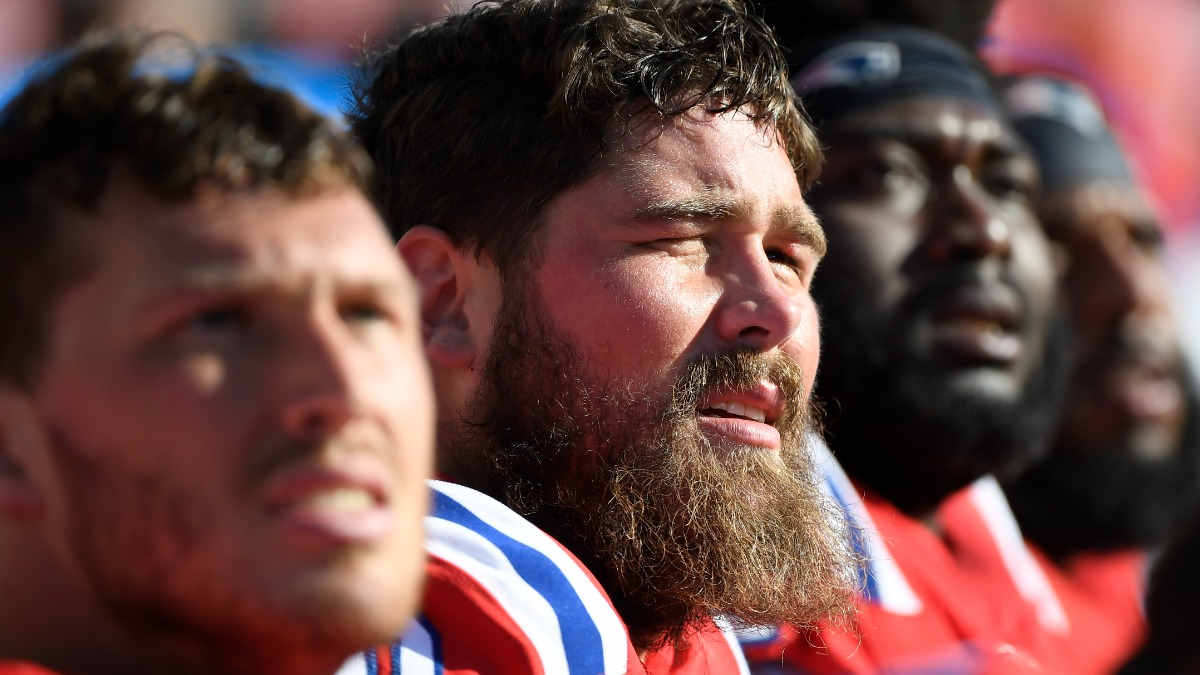 New England Patriots center David Andrews