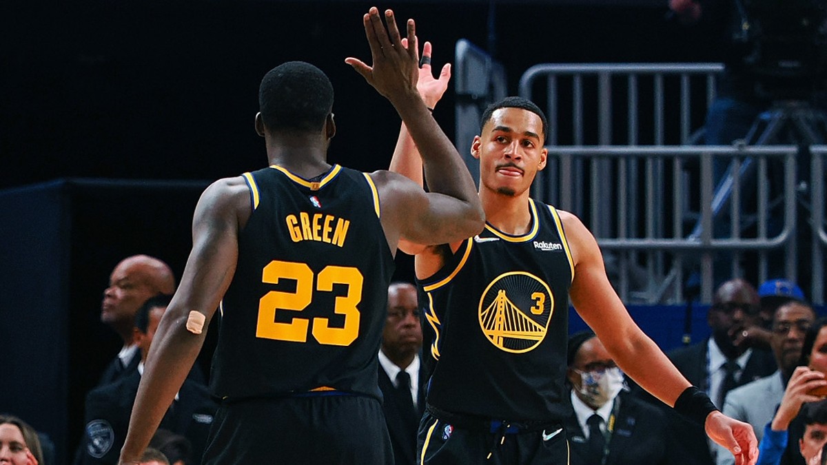 Golden State Warriors forward Draymond Green and guard Jordan Poole