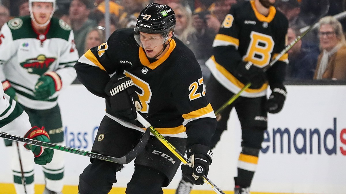 Boston Bruins defenseman Hampus Lindholm