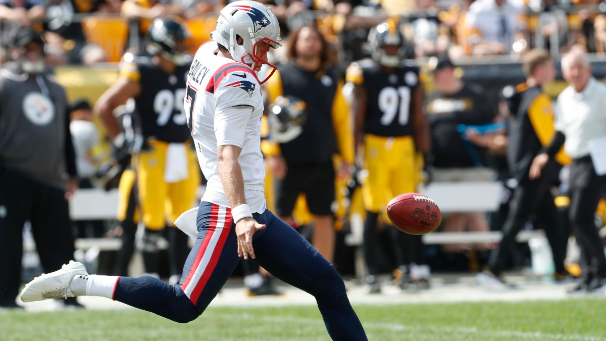 New England Patriots punter Jake Bailey