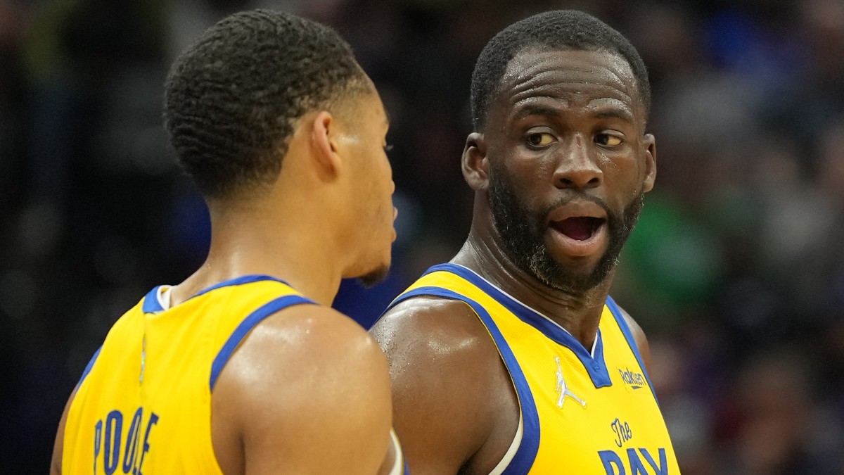 Golden State Warriors guard Jordan Poole, forward Draymond Green