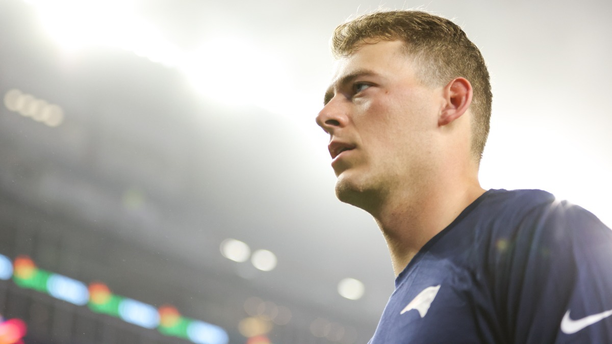 New England Patriots quarterback Mac Jones