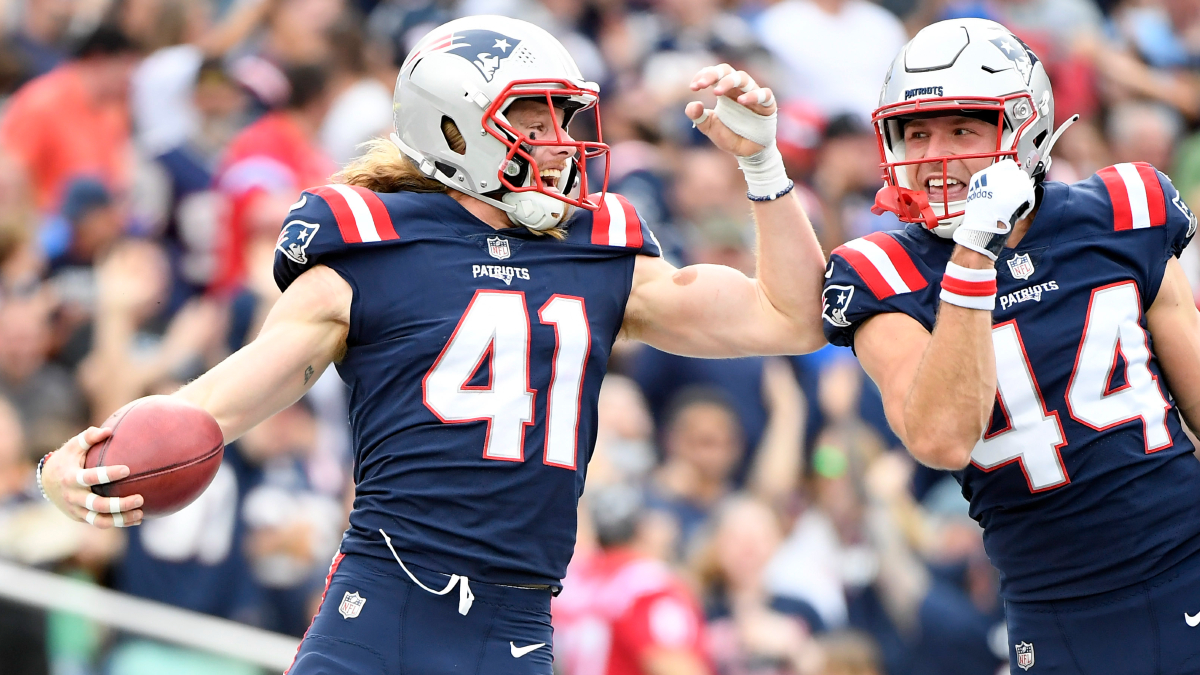 New England Patriots safety Brenden Schooler