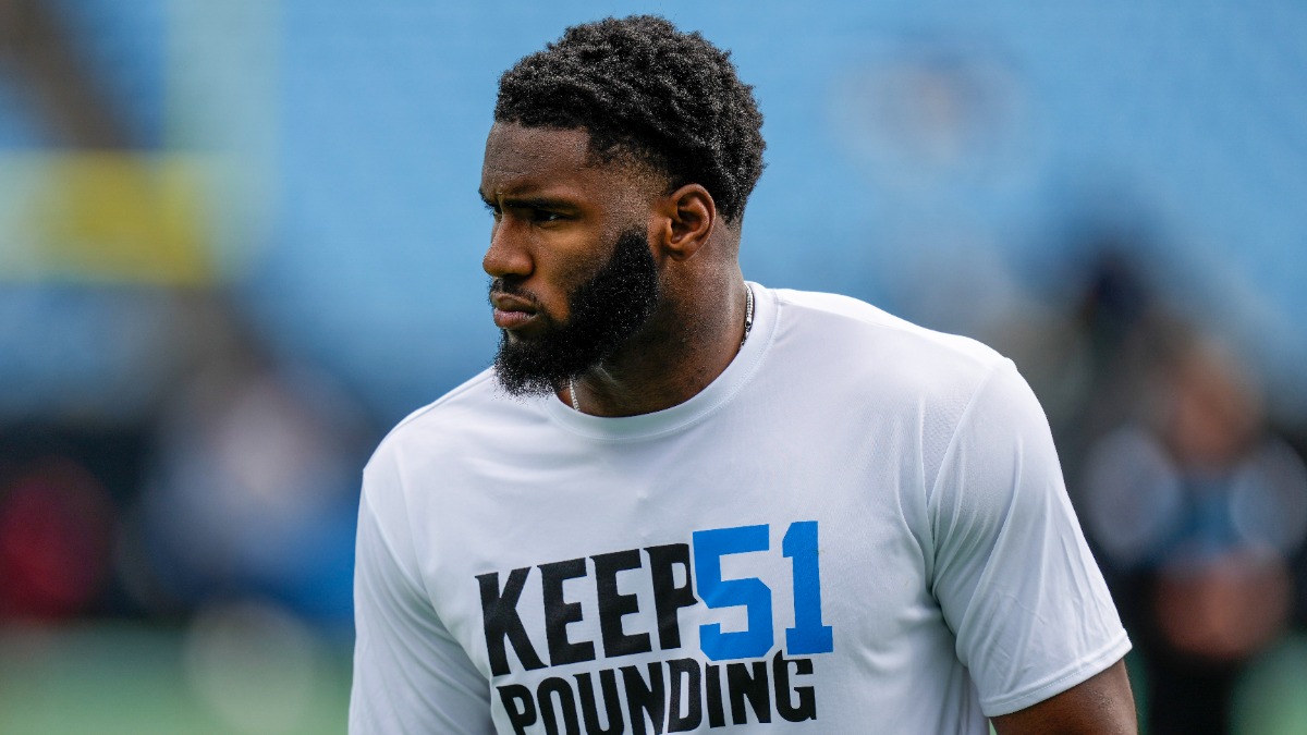 Carolina Panthers defensive end Brian Burns