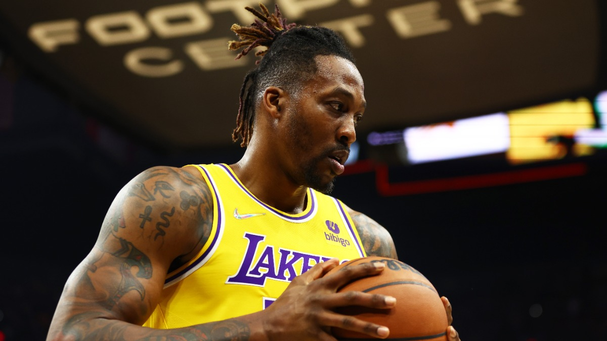 Free agent NBA center Dwight Howard