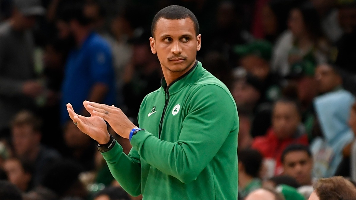 Boston Celtics interim head coach Joe Mazzulla
