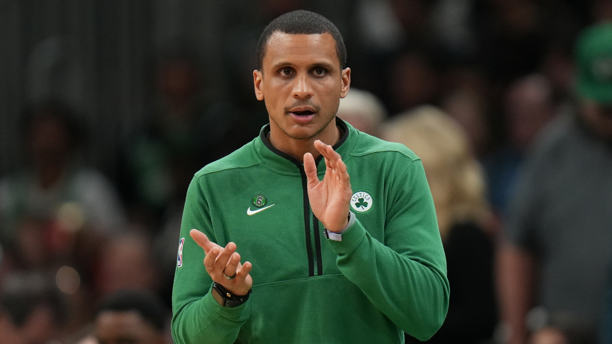 Boston Celtics interim head coach Joe Mazzulla
