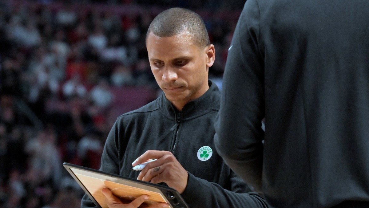 Boston Celtics head coach Joe Mazzulla