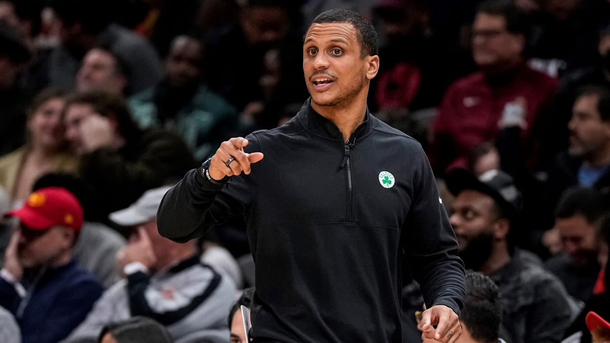 Boston Celtics interim head coach Joe Mazzulla