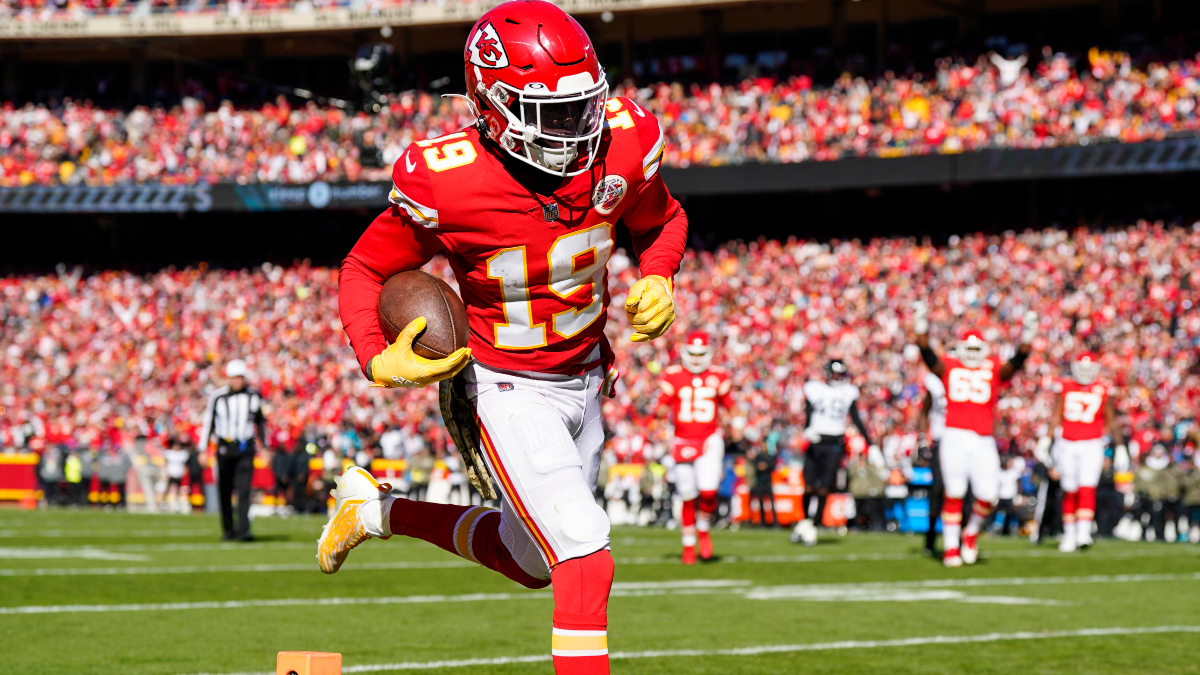 Kansas City Chiefs wide receiver Kadarius Toney
