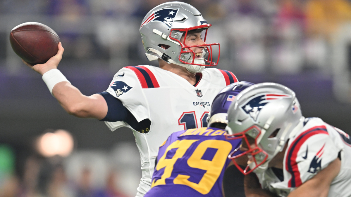 New England Patriots quarterback Mac Jones