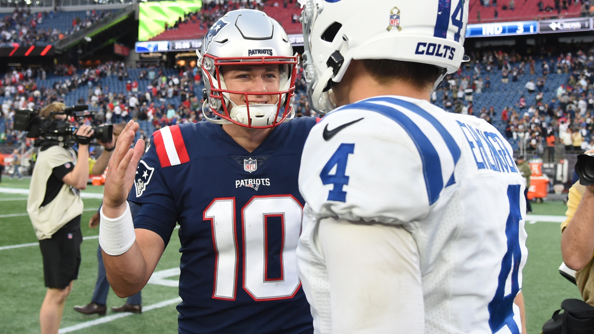 New England Patriots quarterback Mac Jones