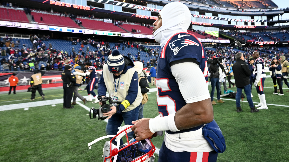 New England Patriots defensive back Marcus Jones