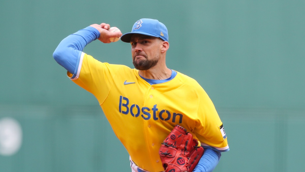 Boston Red Sox starting pitcher Nathan Eovaldi