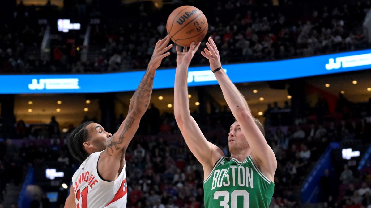 Boston Celtics forward Sam Hauser