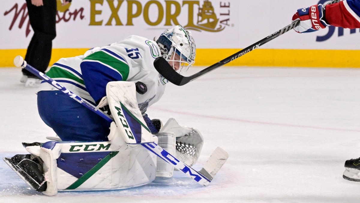 Vancouver Canucks goalie Thatcher Demko