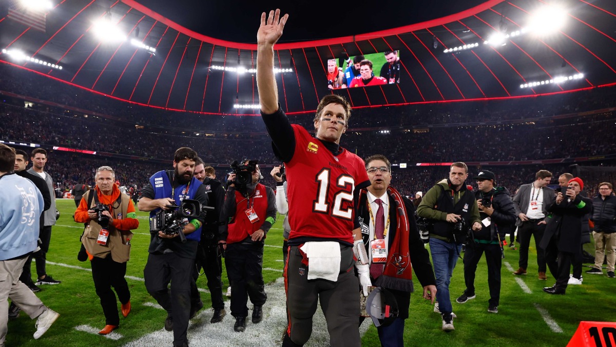 Retired NFL quarterback Tom Brady