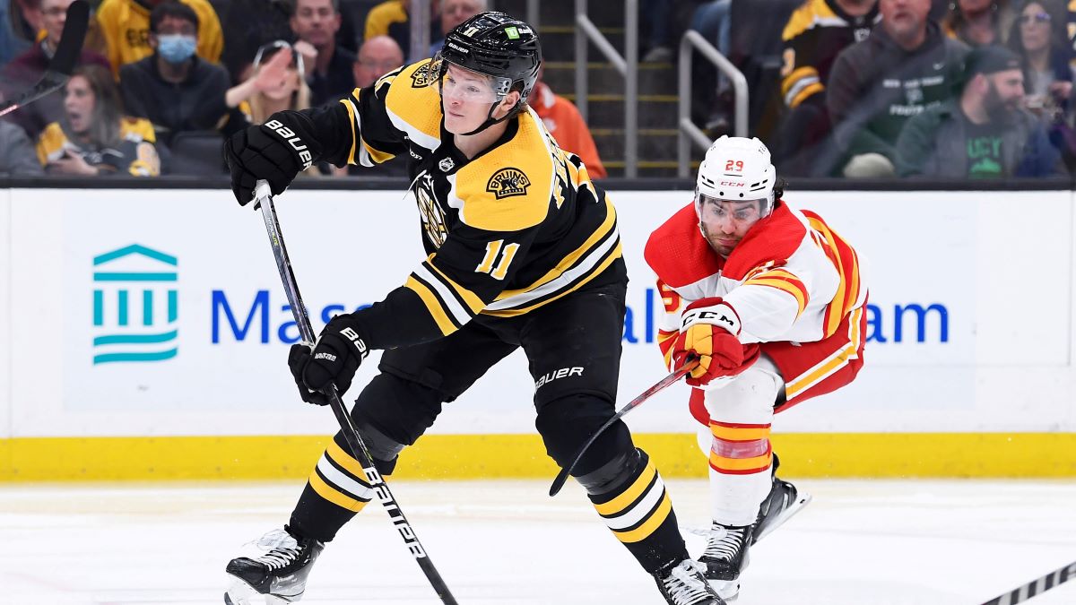 Boston Bruins forward Trent Frederic