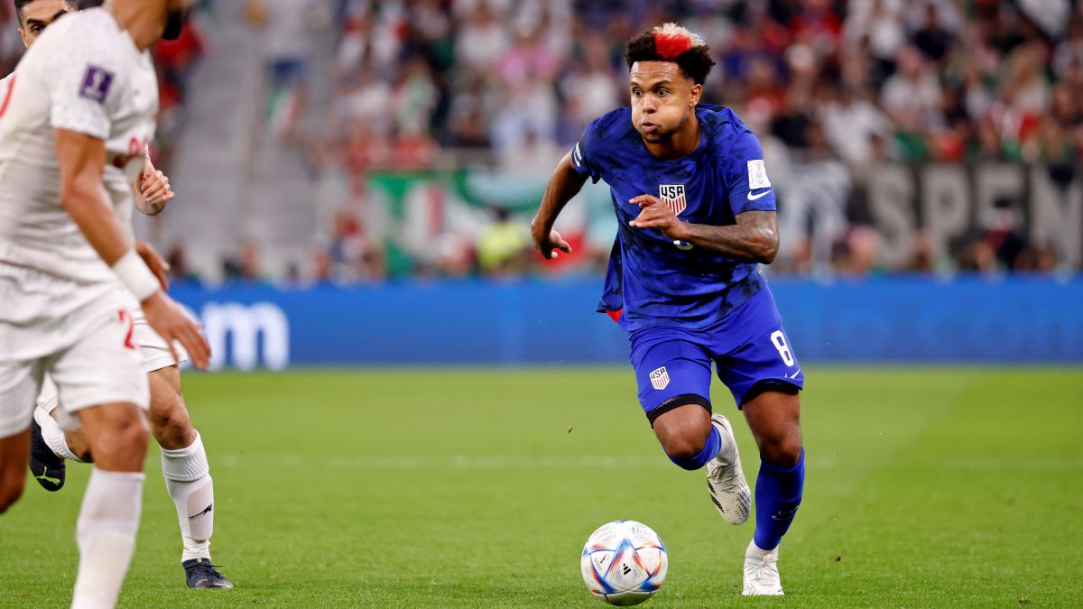 Team USA midfielder Weston McKennie