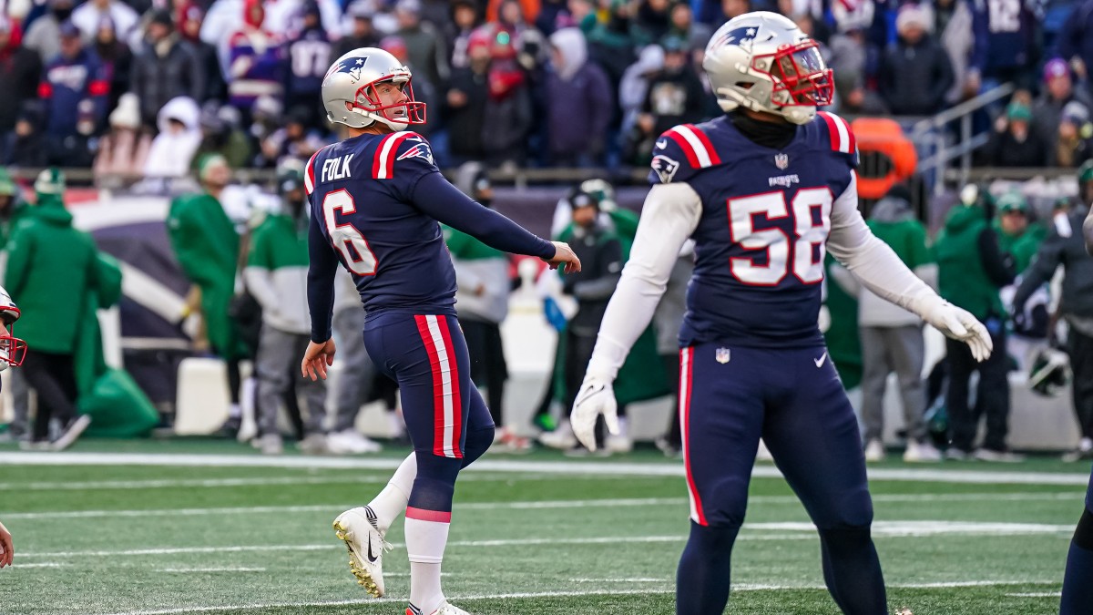 New England Patriots kicker Nick Folk