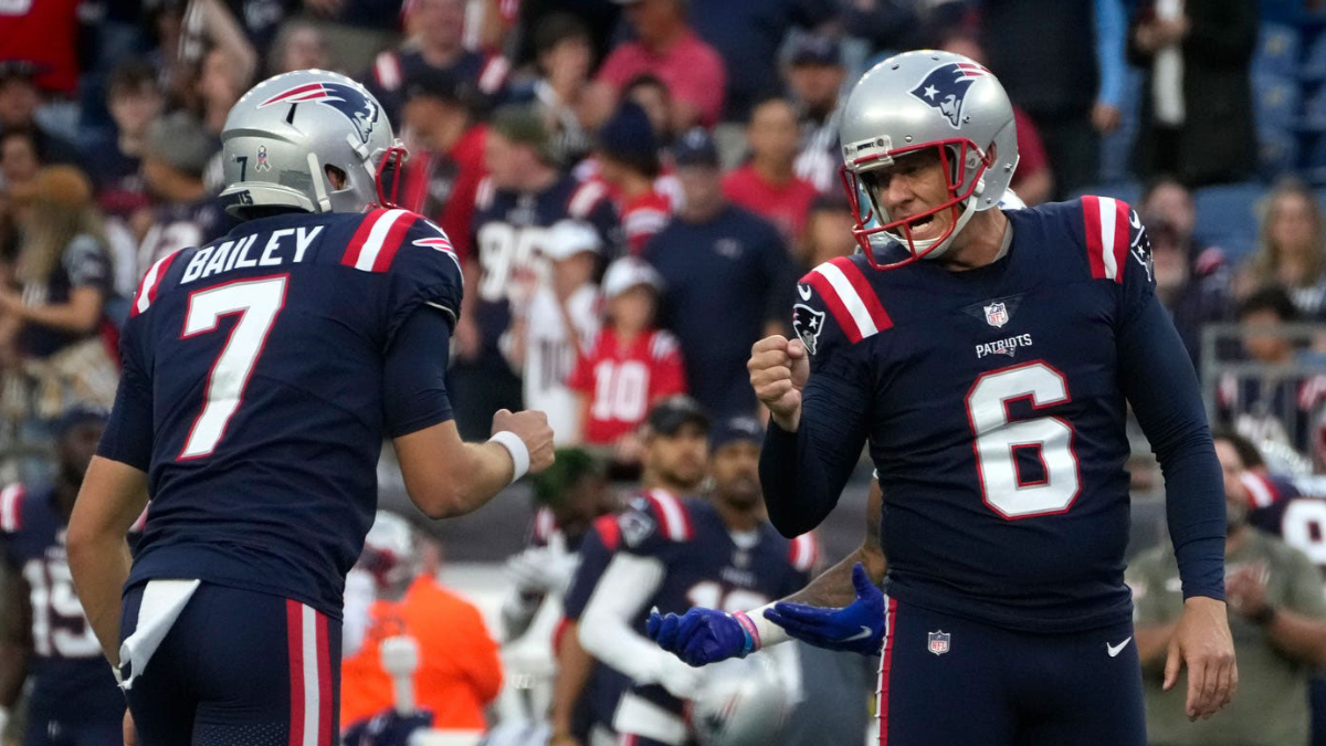 New England Patriots kicker Nick Folk, punter Jake Bailey