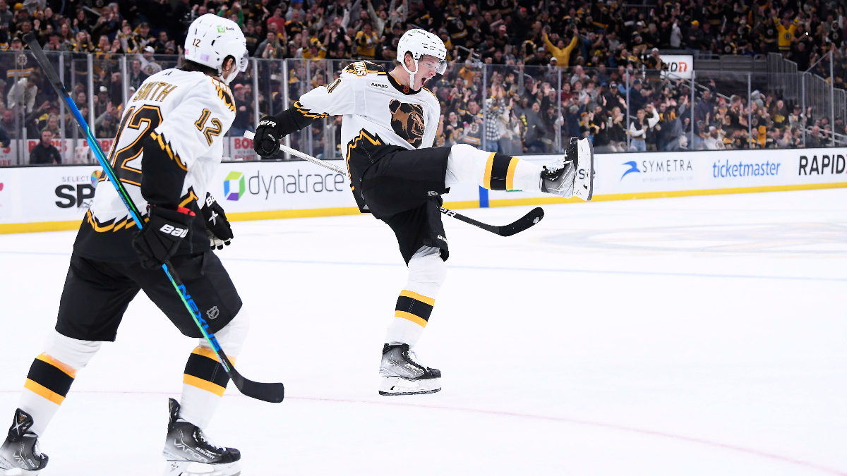 Boston Bruins center Trent Frederic
