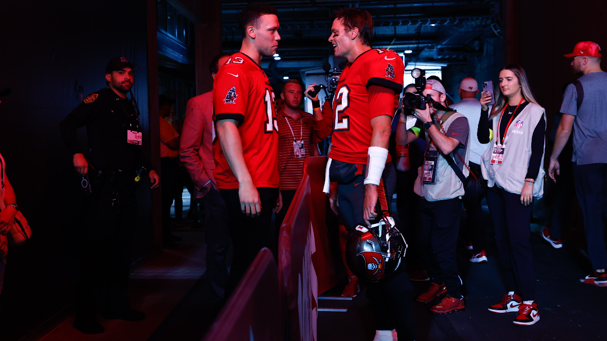 MLB outfielder Aaron Judge and Tampa Bay Buccaneers quarterback Tom Brady