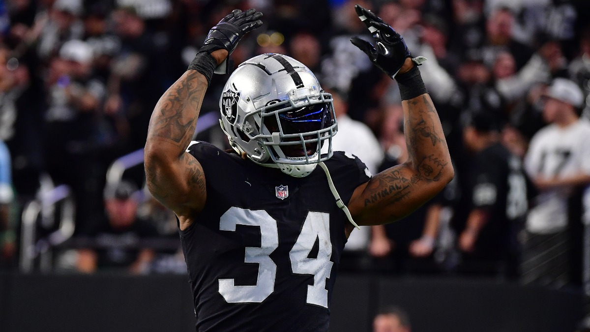 Las Vegas Raiders running back Brandon Bolden
