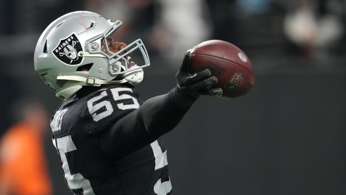 Las Vegas Raiders defensive end Chandler Jones