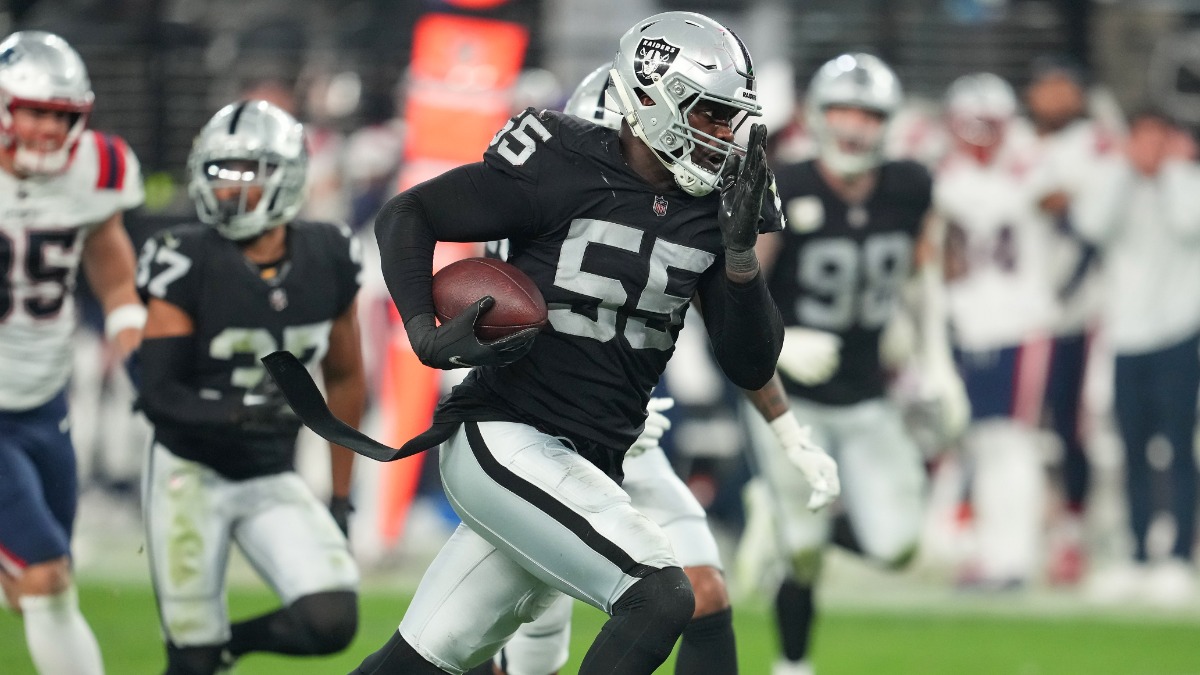 Las Vegas Raiders defensive end Chandler Jones