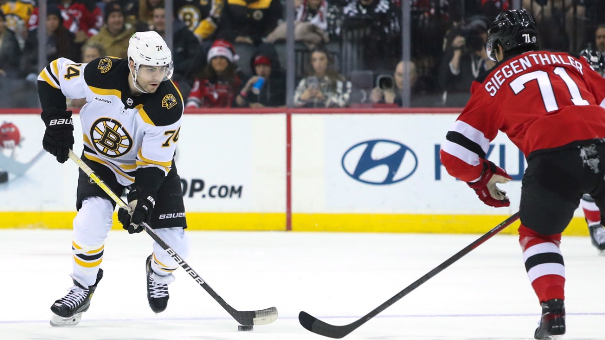 Boston Bruins forward Jake DeBrusk