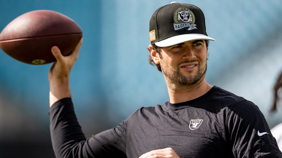 Las Vegas Raiders quarterback Jarrett Stidham