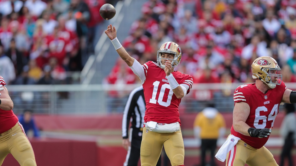 San Francisco 49ers quarterback Jimmy Garoppolo