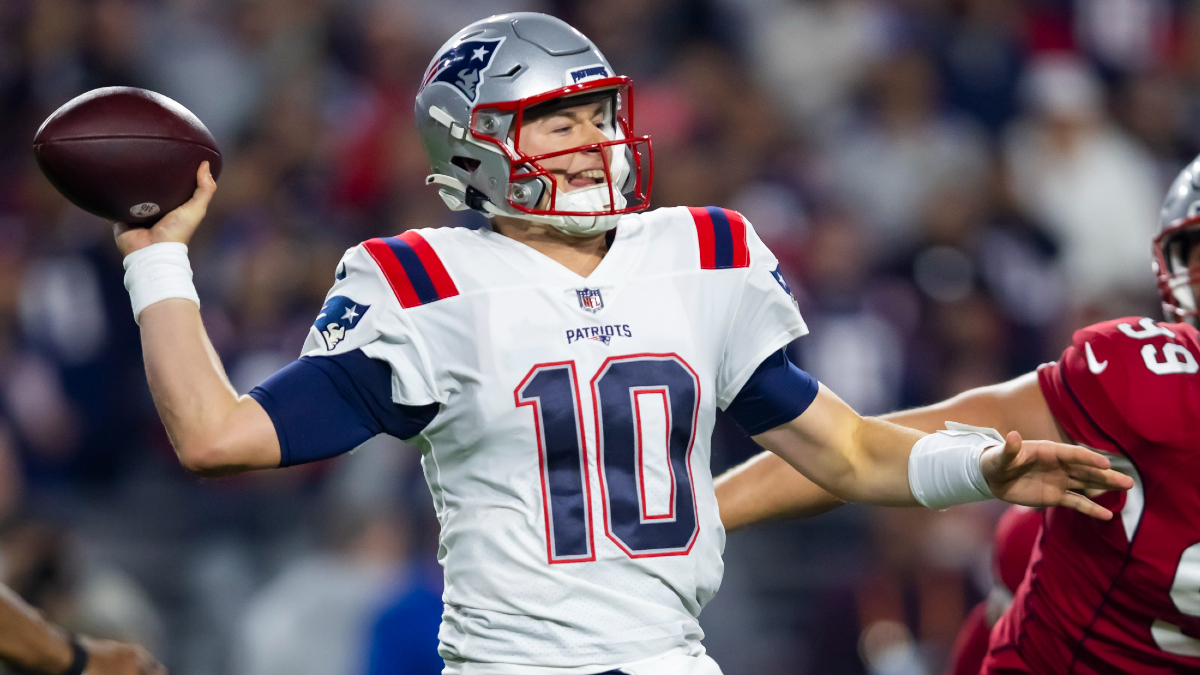 New England Patriots quarterback Mac Jones
