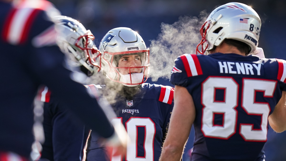 New England Patriots quarterback Mac Jones
