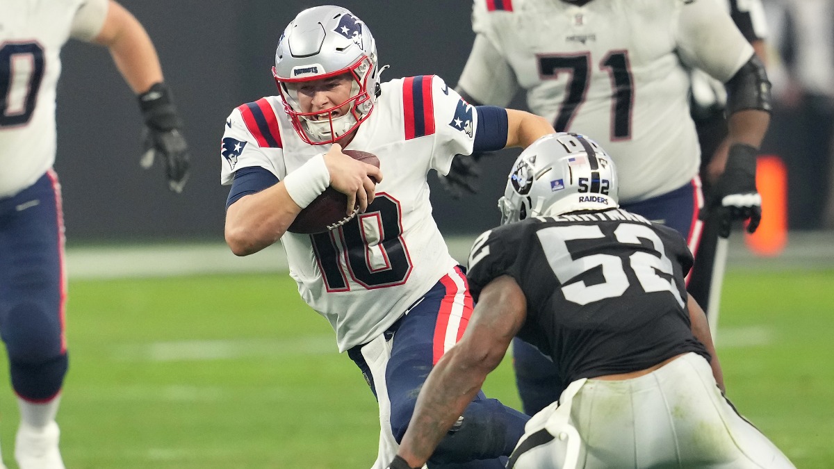 New England Patriots quarterback Mac Jones