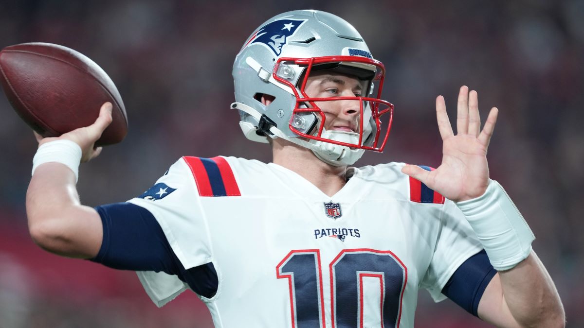 New England Patriots quarterback Mac Jones