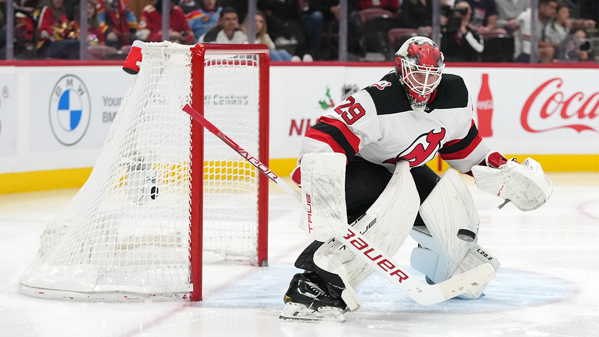 New Jersey Devils goaltender Mackenzie Blackwood