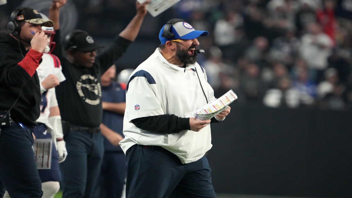 New England Patriots offensive coordinator Matt Patricia