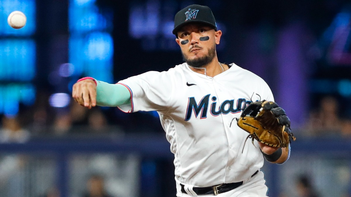 Miami Marlins shortstop Miguel Rojas