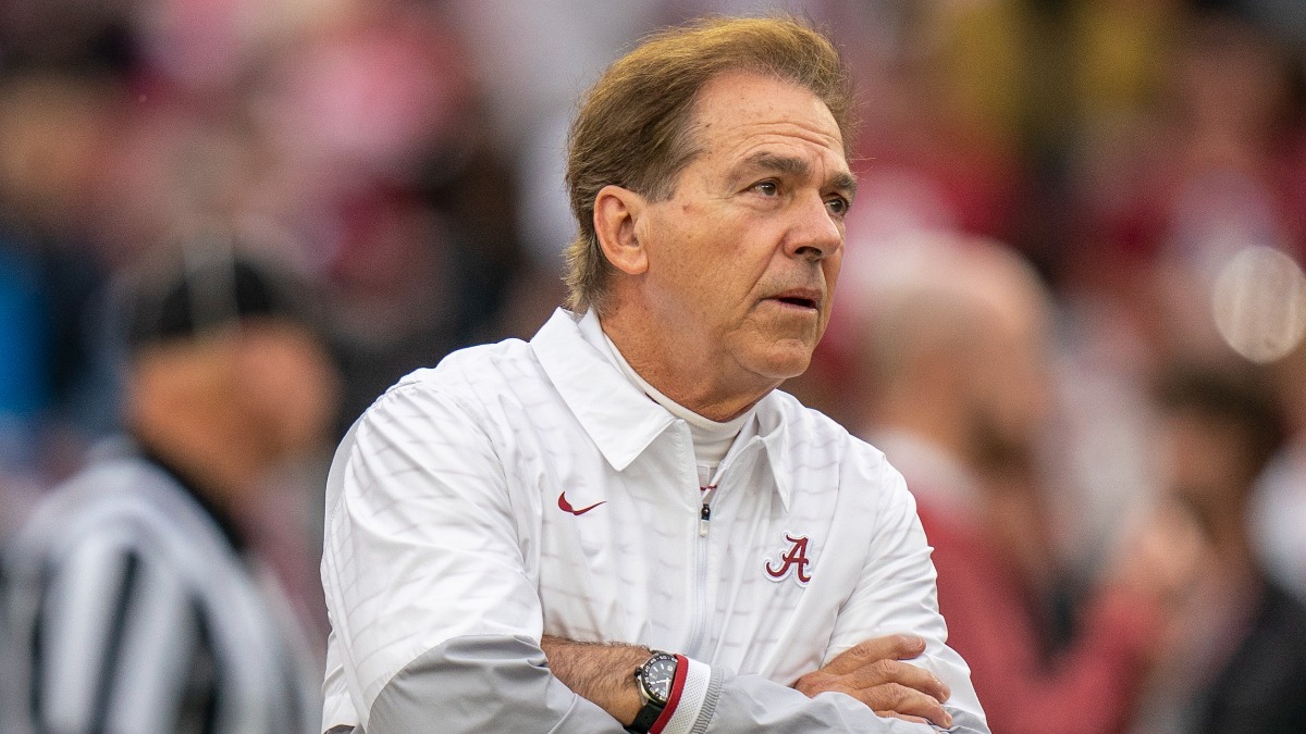 Alabama Crimson Tide head coach Nick Saban