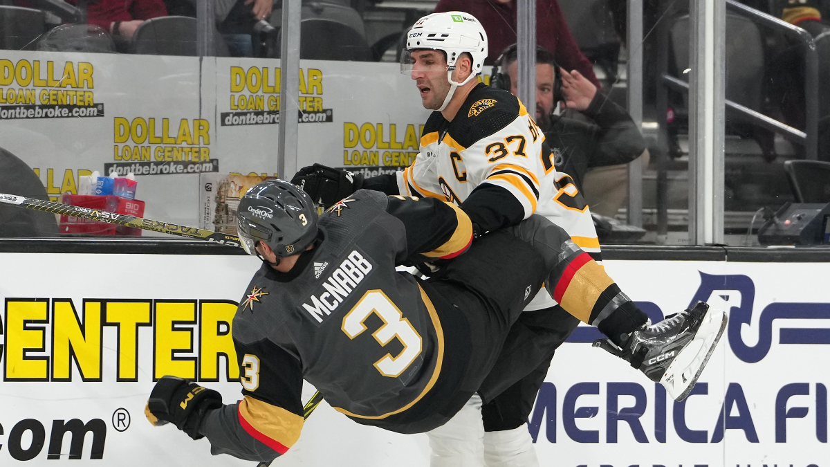 Boston Bruins forward Patrice Bergeron