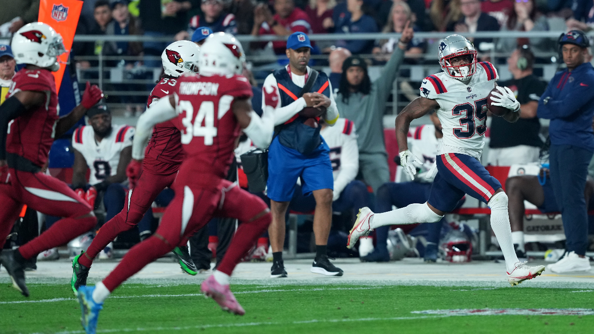 New England Patriots running back Pierre Strong Jr.