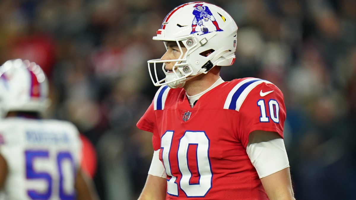 New England Patriots quarterback Mac Jones