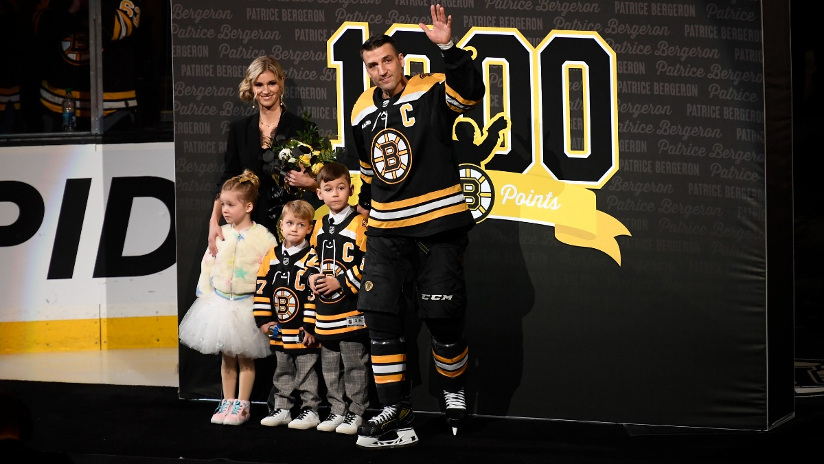 Boston Bruins center Patrice Bergeron