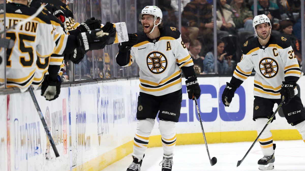 Boston Bruins forward David Pastrnak