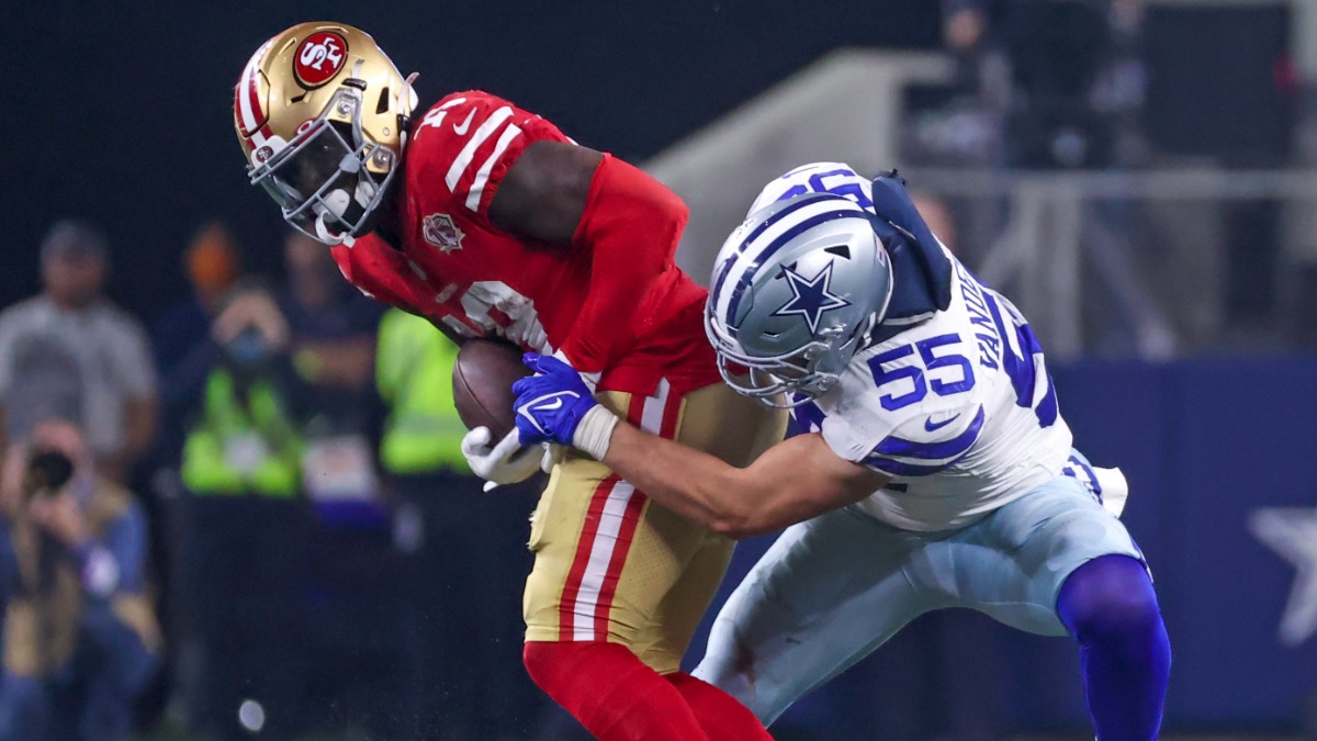 San Francisco 49ers wide receiver Deebo Samuel, Dallas Cowboys outside linebacker Leighton Vander Esch