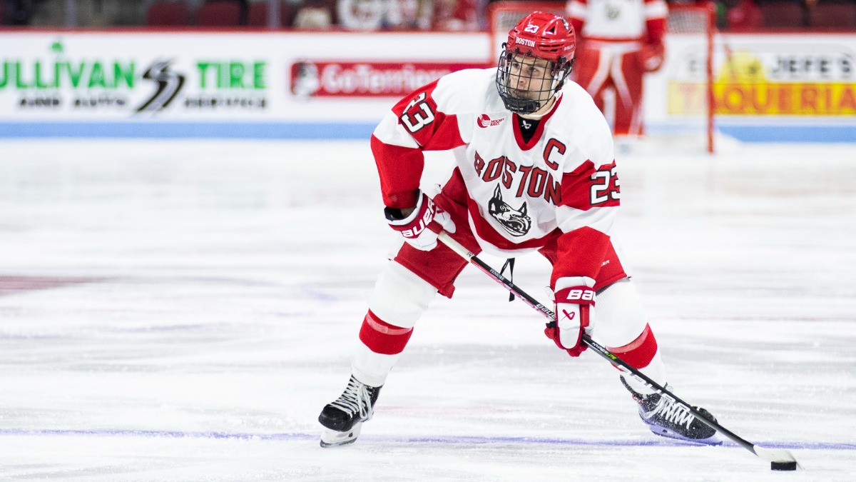 Boston University captain Domenick Fensore