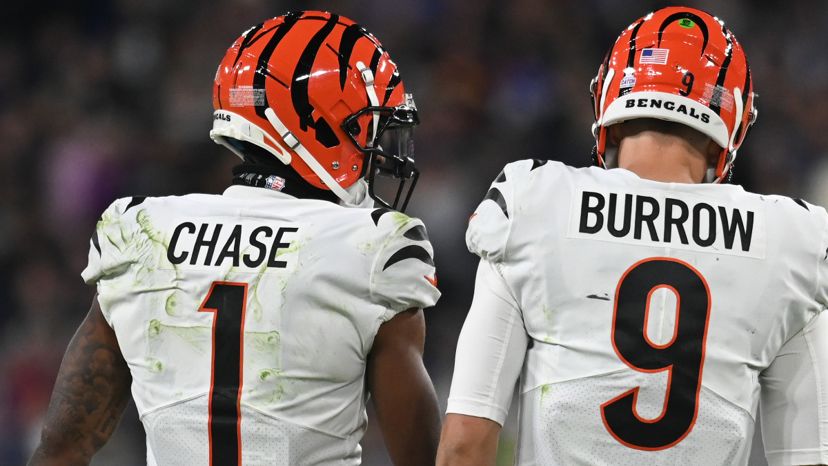 Cincinnati Bengals receiver Ja'Marr Chase, Joe Burrow