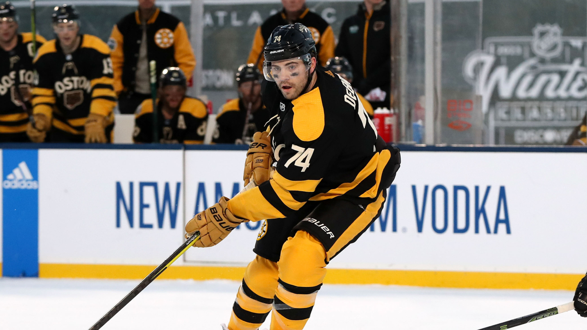 Boston Bruins forward Jake DeBrusk